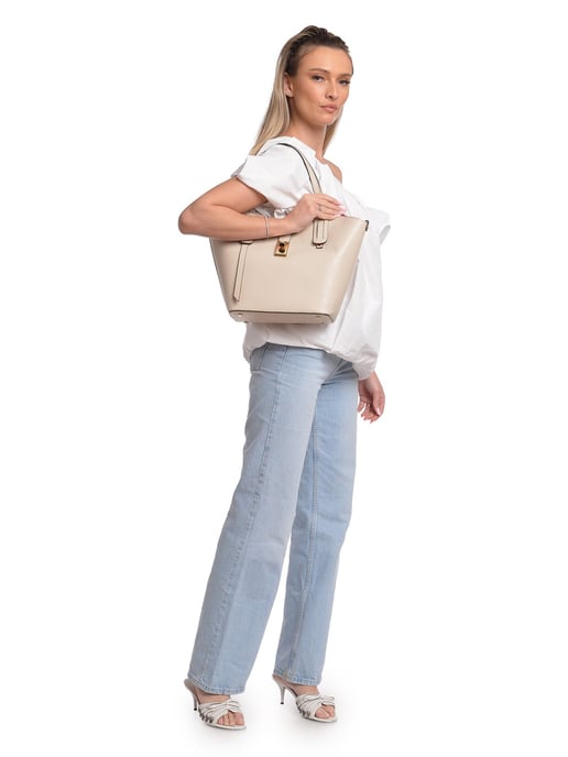 Isabella Rhea Beige Bolso de cuero - Image 5
