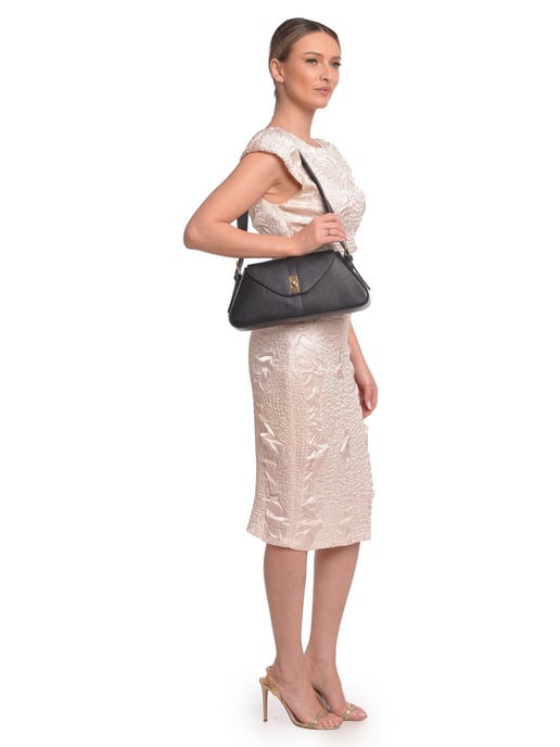 Roberta M Negro Bolso de cuero - Image 5