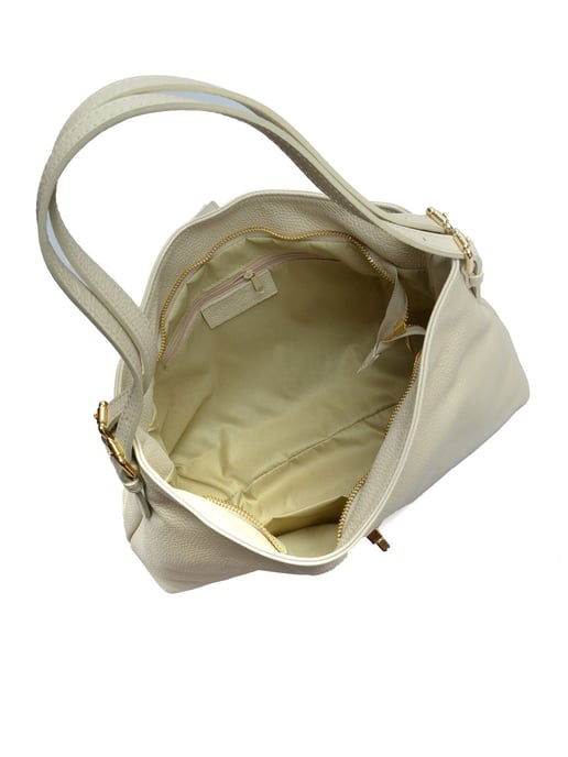 Anna Luchini Beige Bolso de cuero - Image 4