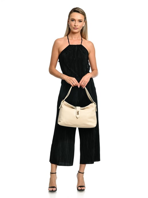 Anna Luchini Beige Bolso de cuero - Image 5