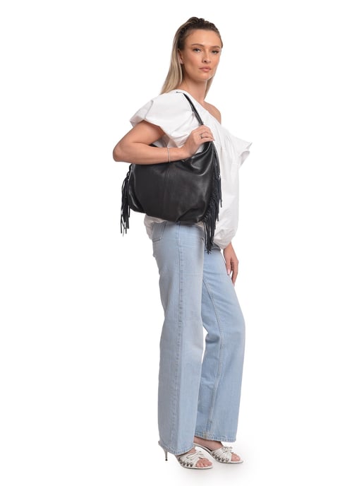 Isabella Rhea Negro Bolso de cuero - Image 5