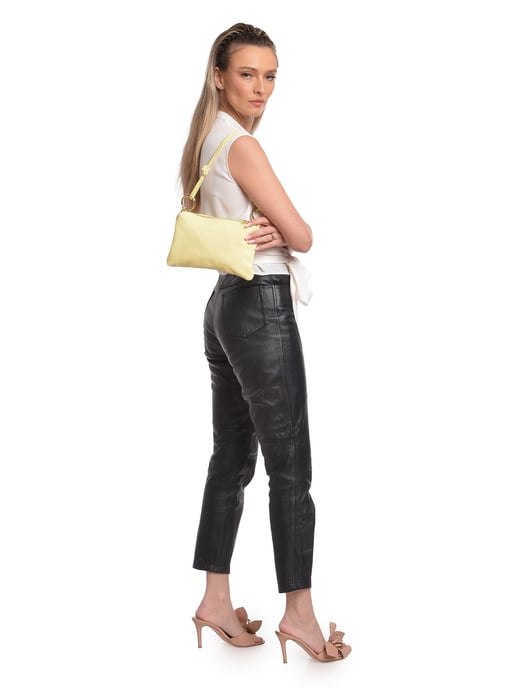 Anna Luchini Amarillo Bolso de cuero - Image 5