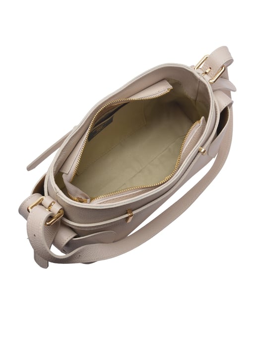 Roberta M Beige Bolso de cuero - Image 4