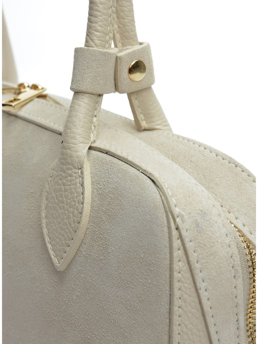 Anna Luchini Beige Bolso de cuero - Image 3