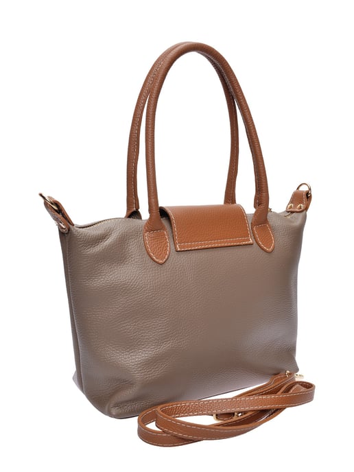 Anna Luchini Beige Bolso de cuero - Image 2