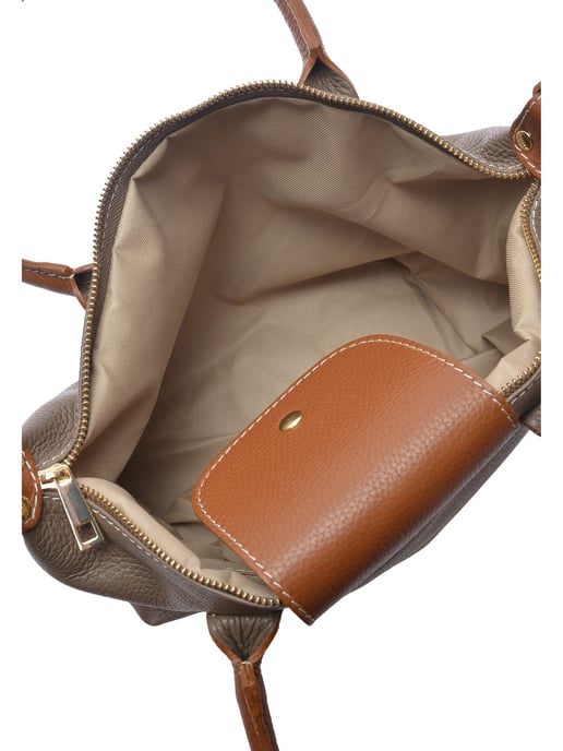 Anna Luchini Beige Bolso de cuero - Image 4