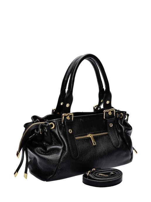 Anna Luchini Negro Bolso de cuero - Image 2