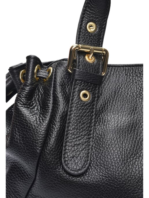 Anna Luchini Negro Bolso de cuero - Image 3