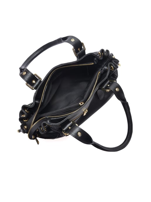 Anna Luchini Negro Bolso de cuero - Image 4