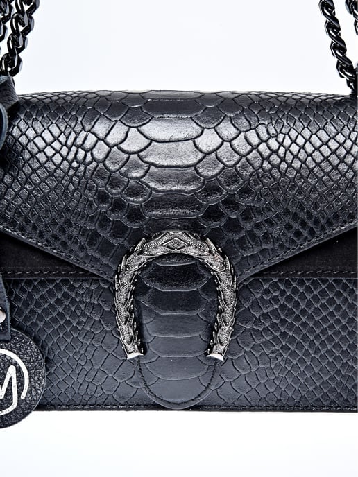 Roberta M Negro Bolso de cuero - Image 3