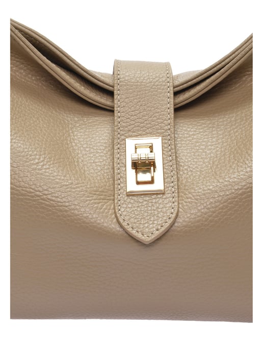 Anna Luchini Beige Bolso de cuero - Image 3