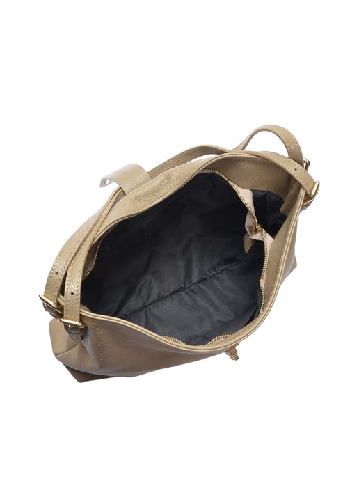 Anna Luchini Beige Bolso de cuero - Image 4