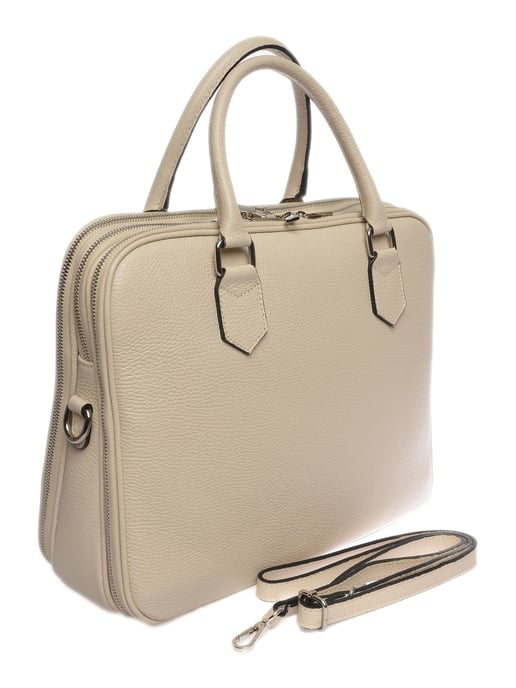 Luisa Vannini Beige Bolso de cuero - Image 2
