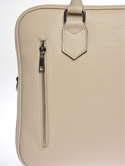 Luisa Vannini Beige Bolso de cuero - Image 3