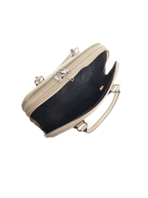 Luisa Vannini Beige Bolso de cuero - Image 4
