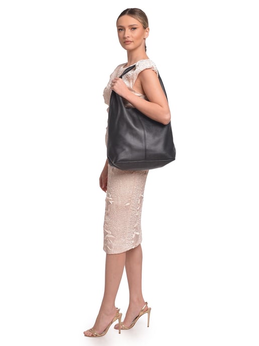 Roberta M Negro Bolso de cuero - Image 5
