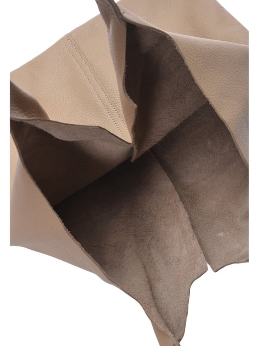 Anna Luchini Beige Bolso de cuero - Image 4