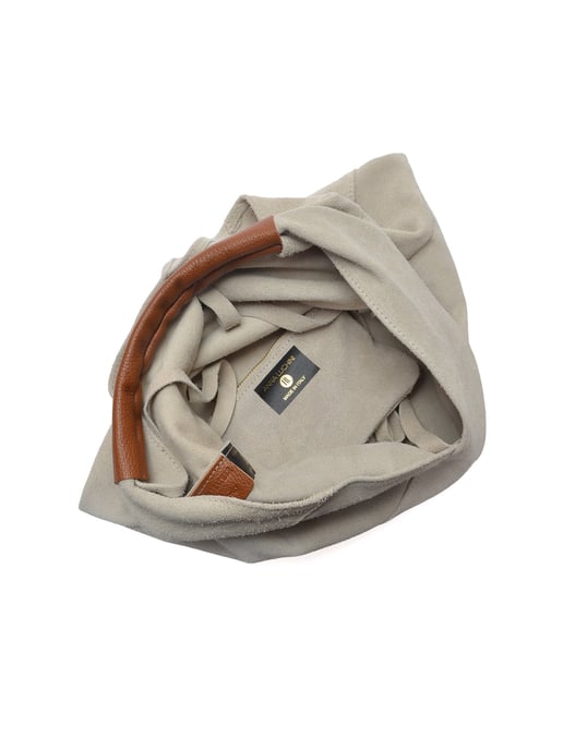 Anna Luchini Beige Bolso de cuero - Image 4