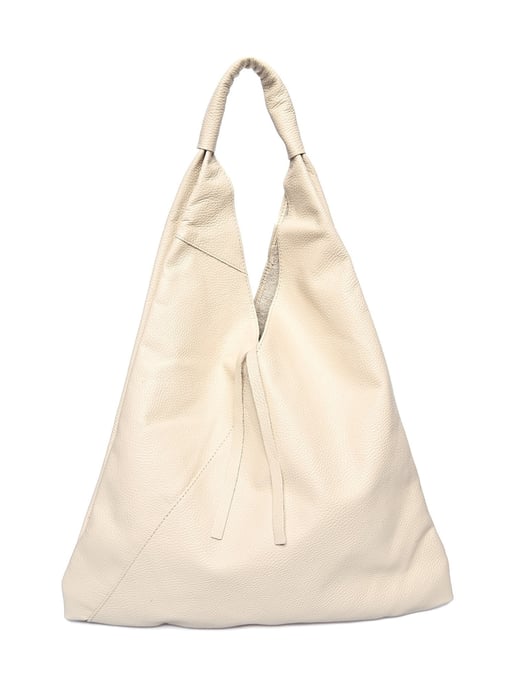 Anna Luchini Beige Bolso de cuero - Image 1