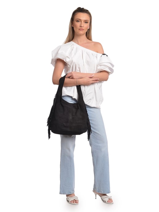 Isabella Rhea Negro Bolso de cuero - Image 5