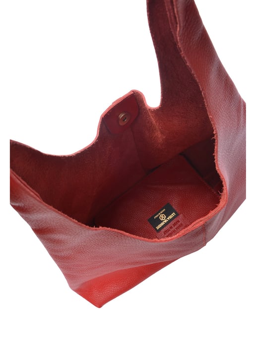 Luisa Vannini Rojo Bolso de cuero - Image 4