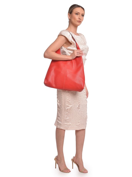 Luisa Vannini Rojo Bolso de cuero - Image 5