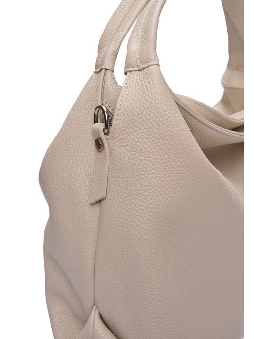 Luisa Vannini Beige Bolso de cuero - Image 3