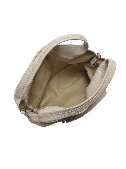 Luisa Vannini Beige Bolso de cuero - Image 4