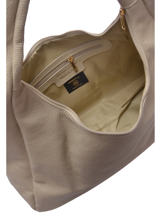 Roberta M Beige Bolso de cuero - Image 4
