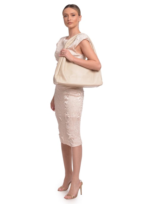 Roberta M Beige Bolso de cuero - Image 5