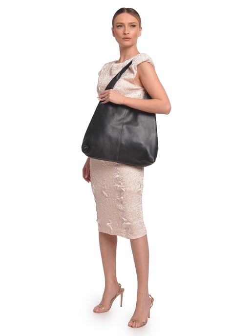 Luisa Vannini Negro Bolso de cuero - Image 5