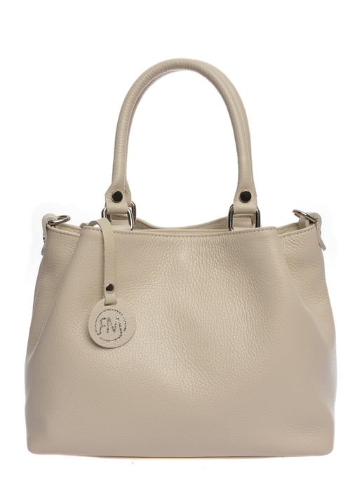 Roberta M Beige Bolso de cuero - Image 1