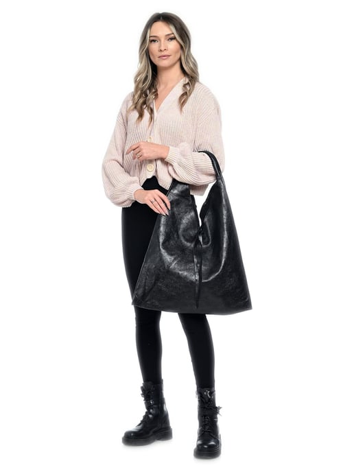 Isabella Rhea Negro Bolso de cuero - Image 5