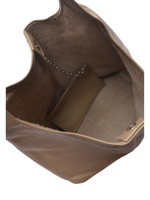 Roberta M Beige Bolso de cuero - Image 4