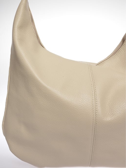 Luisa Vannini Beige Bolso de cuero - Image 3