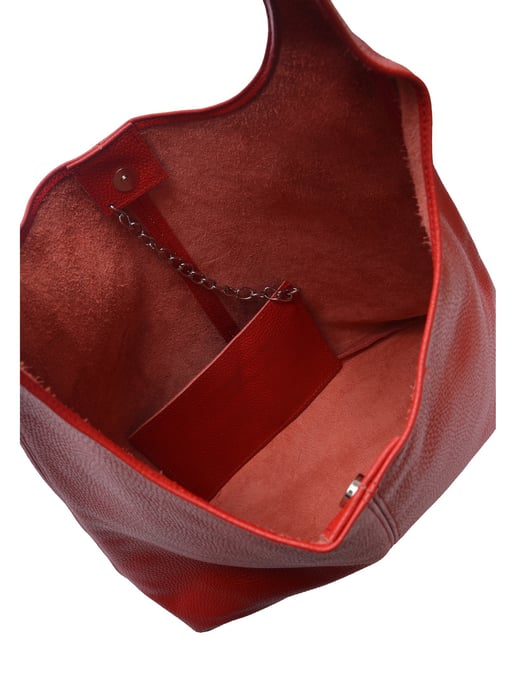 Roberta M Rojo Bolso de cuero - Image 4