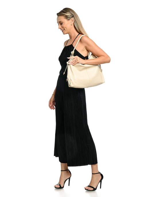 Isabella Rhea Beige Bolso de cuero - Image 5