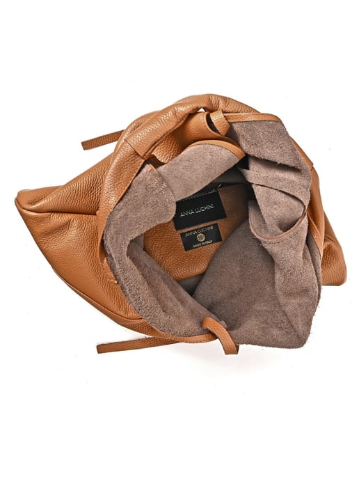 Anna Luchini Brown Bolso de cuero - Image 4