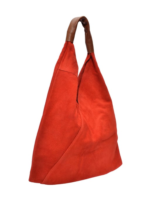 Anna Luchini Rojo Bolso de cuero - Image 2