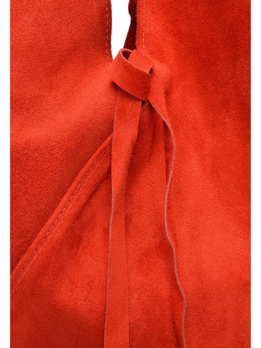 Anna Luchini Rojo Bolso de cuero - Image 3