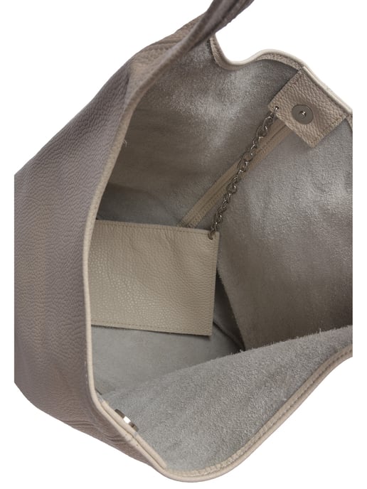 Roberta M Beige Bolso de cuero - Image 4
