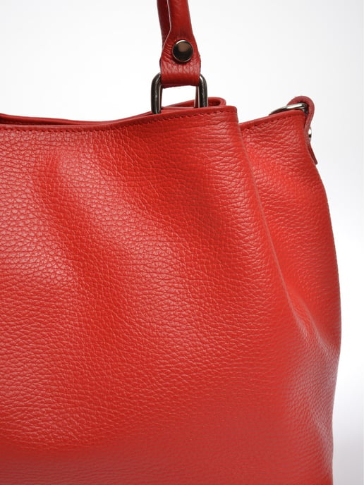 Roberta M Rojo Bolso de cuero - Image 3