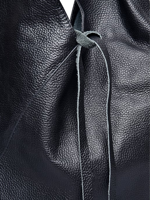 Anna Luchini Negro Bolso de cuero - Image 3