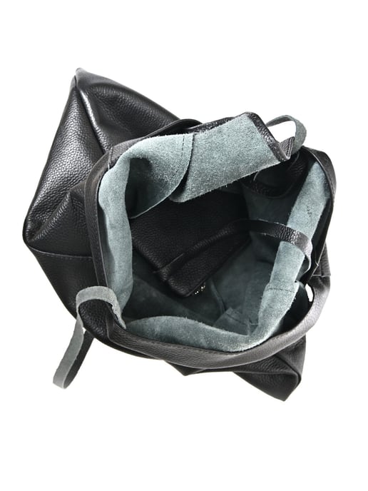 Anna Luchini Negro Bolso de cuero - Image 4