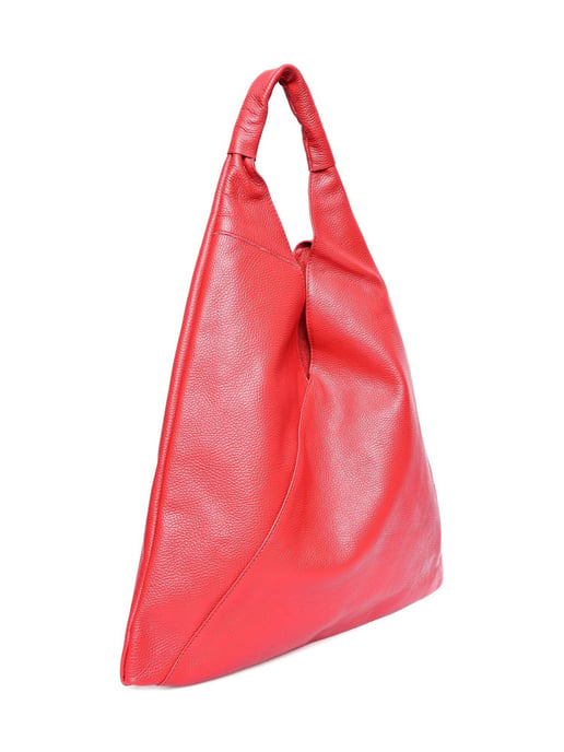 Anna Luchini Rojo Bolso de cuero - Image 2
