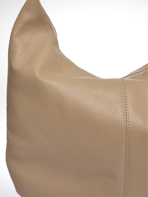 Luisa Vannini Beige Bolso de cuero - Image 3