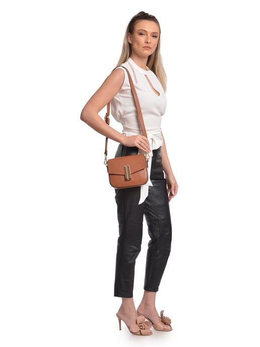 Anna Luchini Brown Bolso de cuero - Image 5