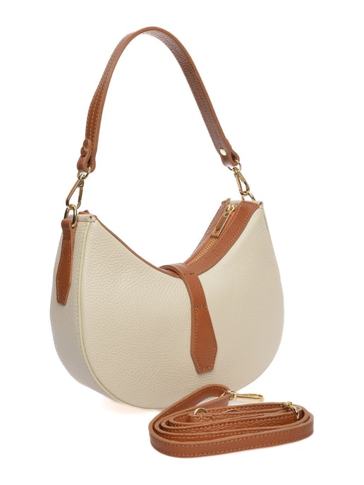 Roberta M Beige Bolso de cuero - Image 2