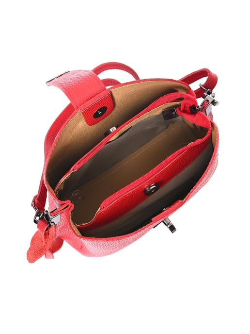 Luisa Vannini Rojo Bolso de cuero - Image 4
