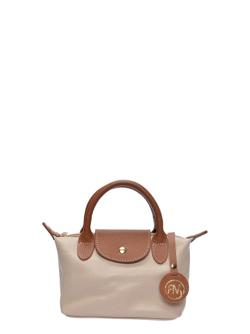 Roberta M Beige Bolso de cuero - Image 1